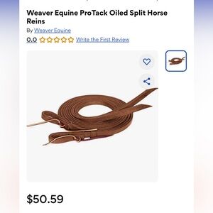 Brown Leather Horse Reins